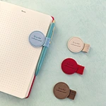Promotional Bookmark With Multiple Shapes Custom Logo PU Leather Pen Holder