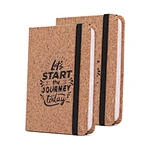 Tragbares A7-Notizbuch mit Hardcover aus Korkmaterial