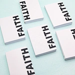 FAITH Letter Print Softcover Notebook