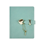 Journal avec couverture en similicuir et serrure à cœur