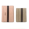 Carnet à trois volets en cuir PU à couverture souple avec fermeture élastique