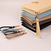 Business Planner Gift SetDetachable PU Leather Keychain Ballpoint Pen