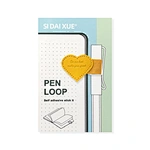 Porte-stylos auto-adhésifs en cuir PU souple