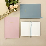 Dotted Paper Journal Pastel Colors Business GiftsPU Notebook with Ribbon Bookmark