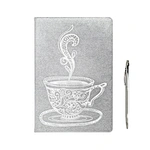 Gold PU Leather Hardcover Notebook