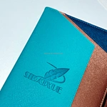 Business Hardcover Journal With Ribbon BookmarkPU Notebook With Magnetic ClosureDeboss Logo