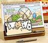 calendrier de bureau de directioncalendrier de bureau en vraccalendrier avec bloc-notescalendrier de bureau à spirale