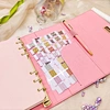 Planificateur de classeur à 6 anneaux personnalisé organisateur planificateur classeur à anneaux à feuilles mobiles journal de taille A6 cahier à couverture rigide d'école journal de taille A6 classeur de style de bureau carnet promotionnel journal imprimé planificateur de logo personnalisé carnet de taille B5 couverture en papier fabricant de cahier