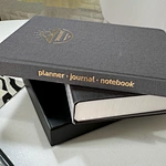 Coffret de journal ligné A5 en feuille d'or pour cadeau d'entreprise