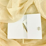 Gold PU Leather Hardcover Notebook