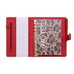 Multi Pocket Zipper Folder Business Portfolio Planner A5 6 Hole Ring Binder Notebook