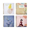 Journal académique en spirale personnalisé, couverture artistique décorative, planificateur hebdomadaire et mensuel pour l'organisation de l'école et du bureau