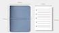 Journal de poche portable à 6 anneaux