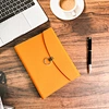 Agenda en cuir personnalisé anneaux classeur cahier coffret cadeau avec stylo