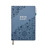 Customizable Debossed Pattern Journal Hardcover PU Leather Yearly Planner