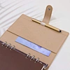 leather ring binder notebookpu leather cover a5 notebookloose leaf business binder planner