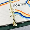 Cross Grain PU Leather 6 Ring Binder Planner
