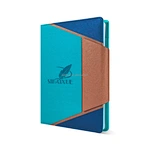 Business Hardcover Journal With Ribbon BookmarkPU Notebook With Magnetic ClosureDeboss Logo