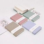 Linen Fabric Hardcover Grid Notebook