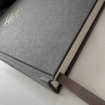 Coffret de journal ligné A5 en feuille d'or pour cadeau d'entreprise