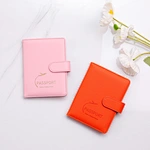 Customized PU Leather Cover Passport Cards Holder Wallet