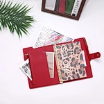Multi Pocket Zipper Folder Business Portfolio Planner A5 6 Hole Ring Binder Notebook