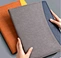 Portefeuille d'organisateur de documents en cuir personnalisé avec poches