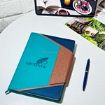 Business Hardcover Journal With Ribbon BookmarkPU Notebook With Magnetic ClosureDeboss Logo