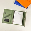 Leather Bound Agenda Loose leaf Notebook Pen Gift Set Corporate Use