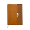 Two-Tone Linen & PU Leather Notebook
