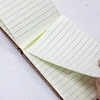 Small Pocket Diary for Travel GiftCustom Gold Foil Logo Elastic Band Closure