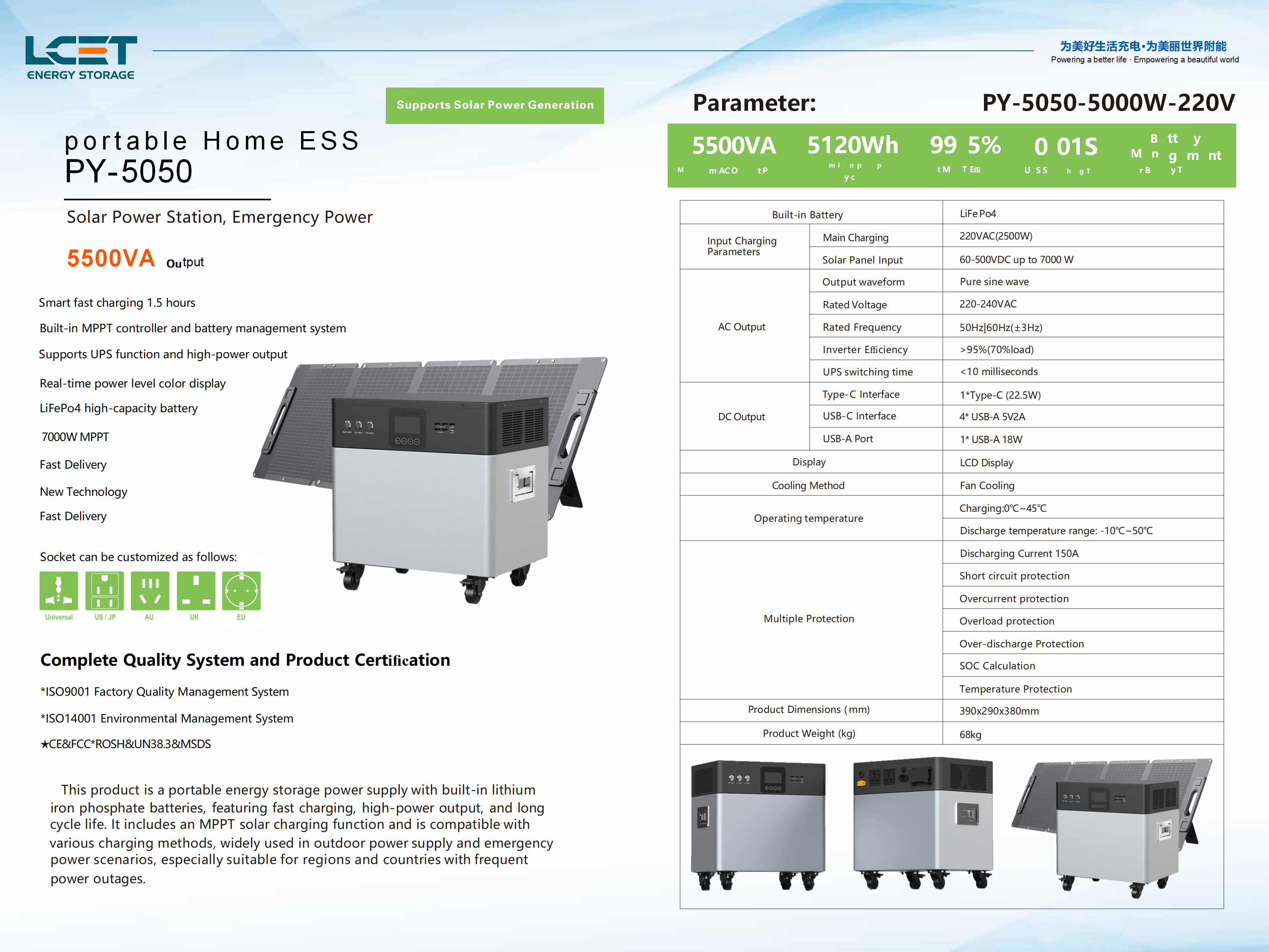Flagship Home ESS 5500VA 5120wh