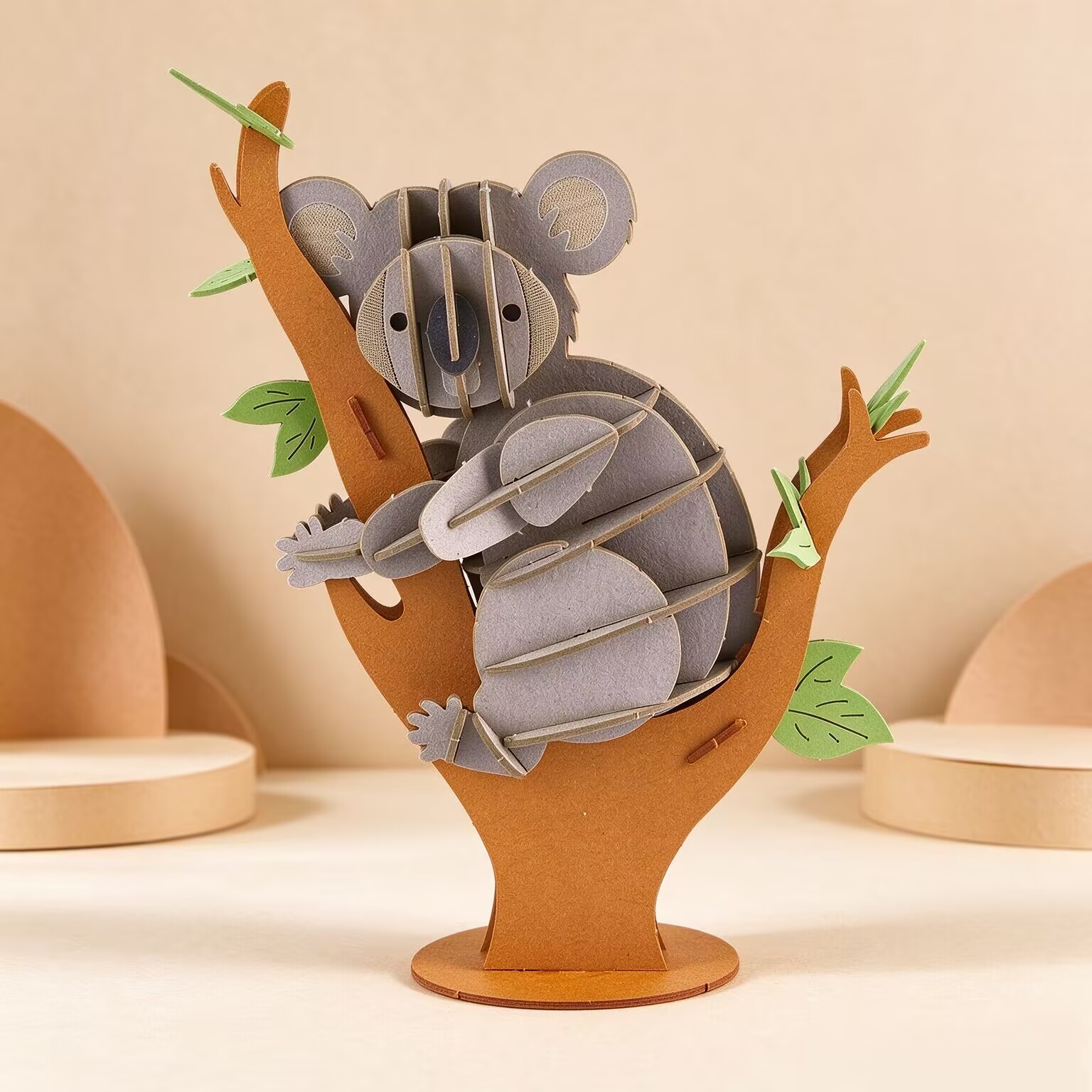 CUPUZ 3D Paper Puzzle Koala – DIY Animal Model and Paper Craft Kit