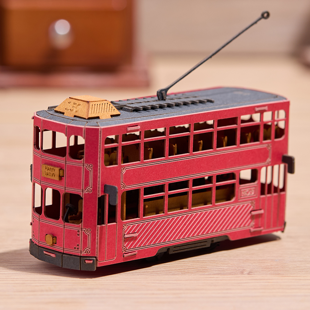 CUPUZ Hong Kong Tram 3D Paper Puzzle-for age 10+