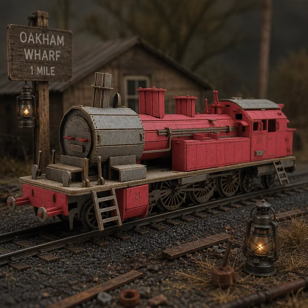 CUPUZ 3D Paper Puzzle Vintage Steam Locomotive--for age 10+