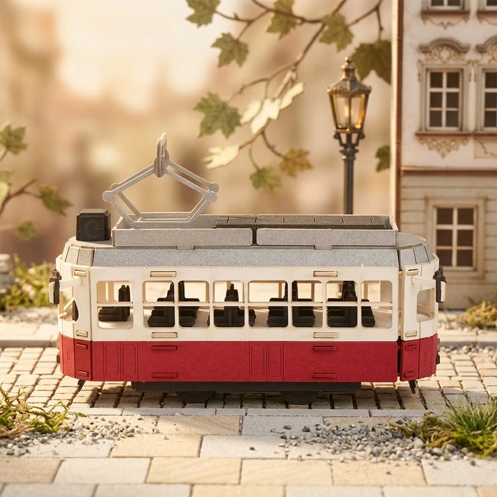 CUPUZ 3D Paper Puzzle Austrian Tram——for age 10+