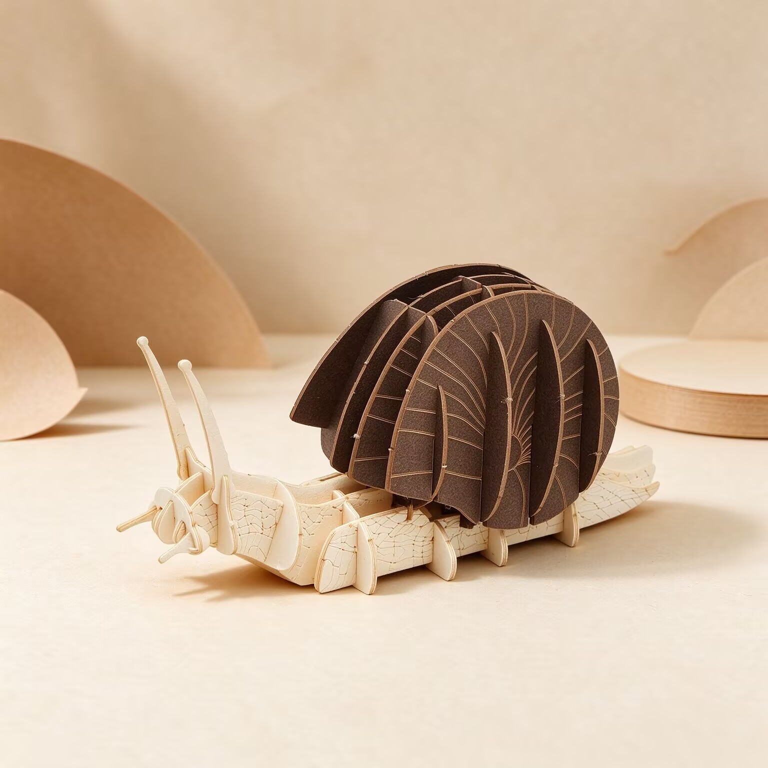 3D Paper Puzzle Snail – DIY Animal Model, Educational Toy & Creative Gift