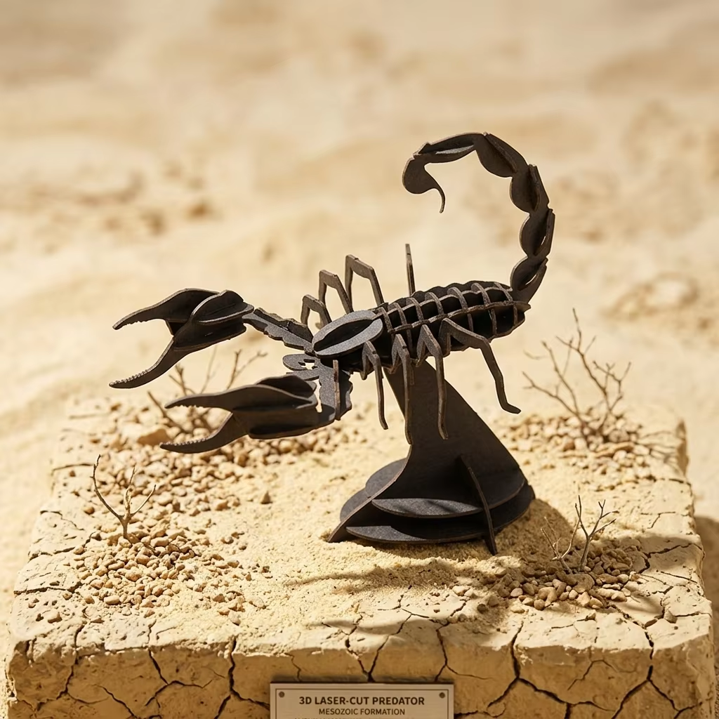 CUPUZ Scorpion 3D Paper Model Kit, lifelike desert scorpion wildlife souvenir DIY paper puzzle