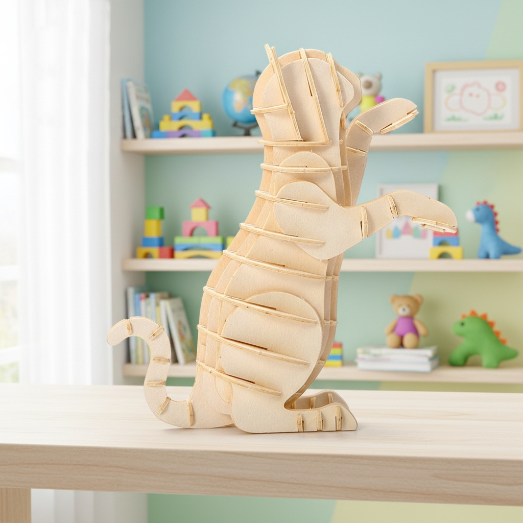 3D Cat Puzzle, Raise Hand Cat Puzzle, Cardboard Cat Puzzle, DIY Pet Model, Pet Animal Puzzle, Creative Cat Model,Wholesale 3D Puzzle, OEM Cardboard Puzzle, Eco-friendly DIY Kit, No Glue Puzzle Model, Desk Decor Cat, Custom Logo Puzzle, Bulk Pet Animal Toy