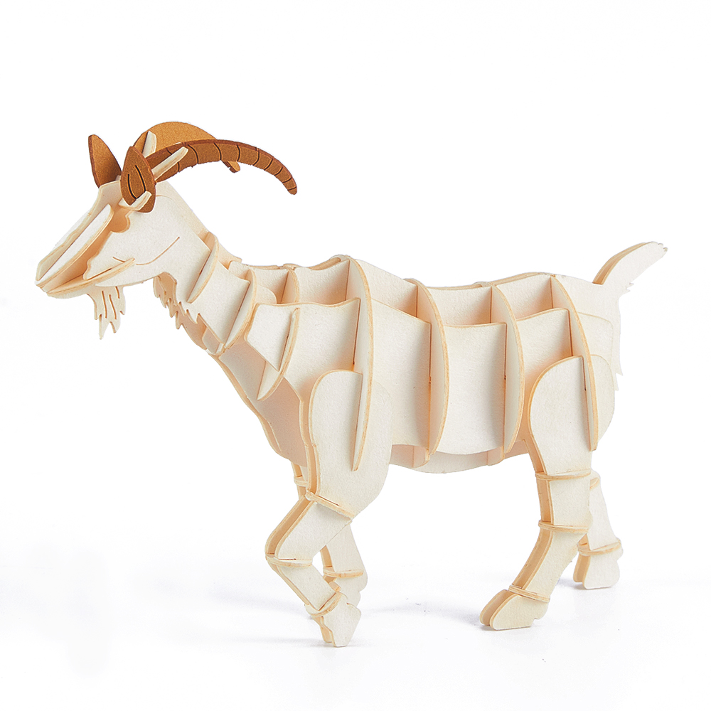 CUPUZ 3D Paper Puzzle Goat animal model kit educational toy gift for 6+