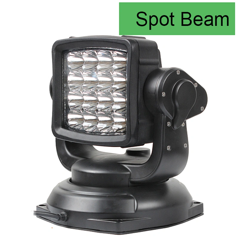 Marine 12V 24V LED SearchLight 80W 10 Inch remote control