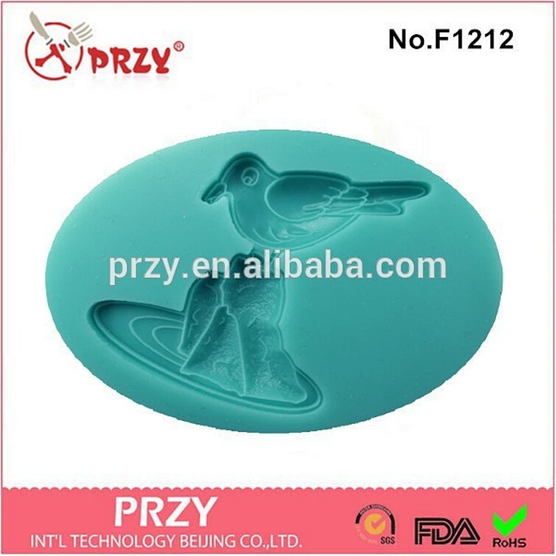 Wholesale bird silicon animal cake molds