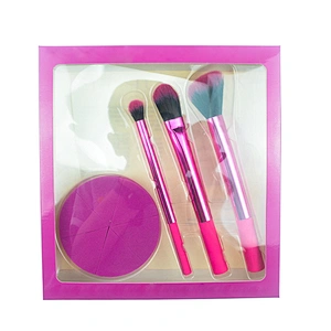 Popular cosmetic makeup brush and makeup blending sponge gift set