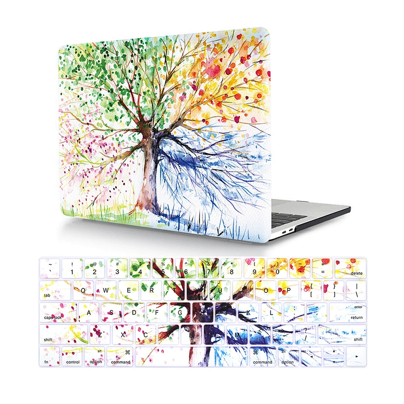 2 In 1 Silicone Keyboard Cover And Hard Case For Macbook Air Pro Retina case for macbook pro 17