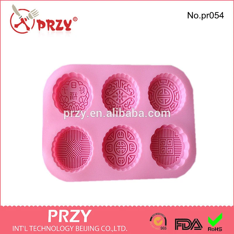 moon cake handmade silicone soap mold
