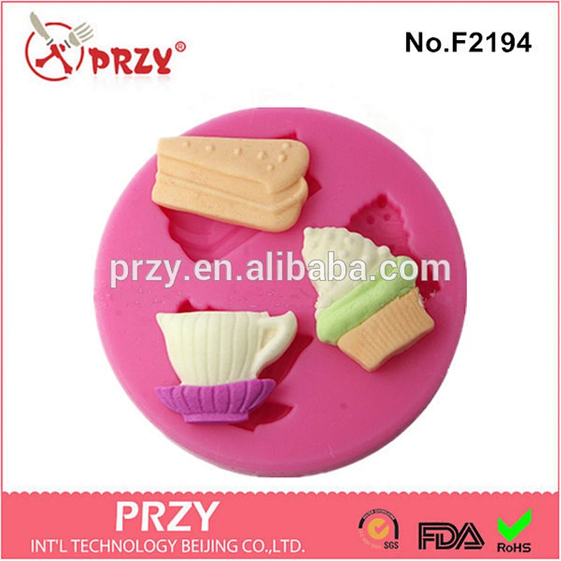 F2194 przy ice cream cupcake silicone mold for fondant