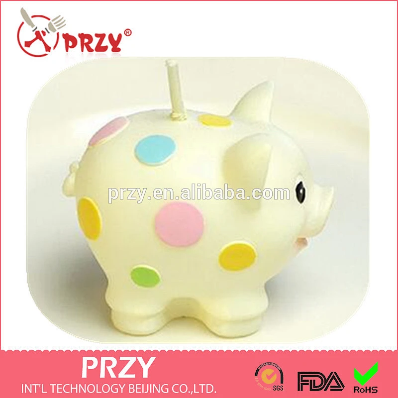 S4132 PRZY Zodiac pig silicone candle molds wholesale cute handmade soap mold silicone mould