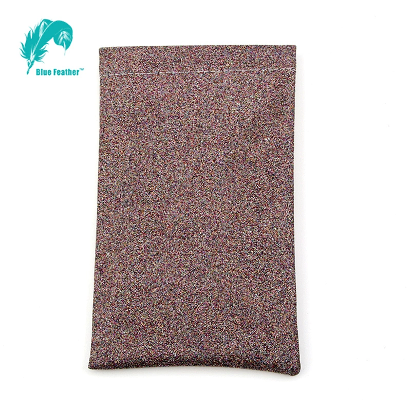 Factory fashion shiny soft glasses bag eyeglasses pouch
