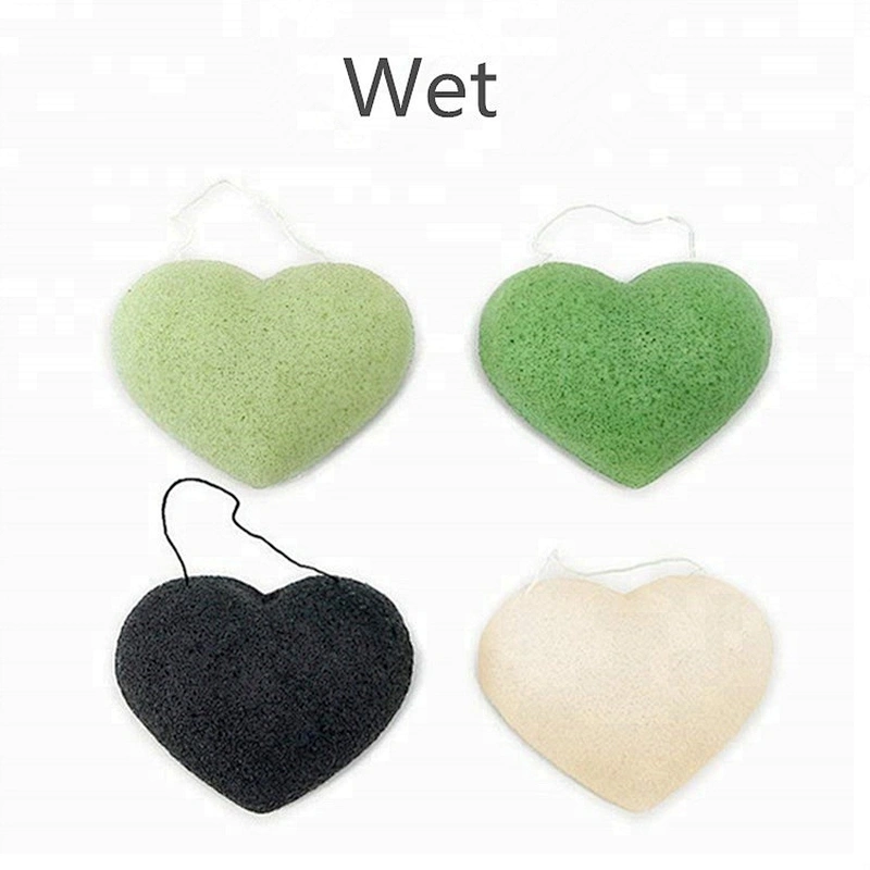 korea organic konjac sponge private label 100% natural charcoal sponge konjac for all skin type