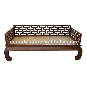 Chinese Antique Wooden Arhat Bed